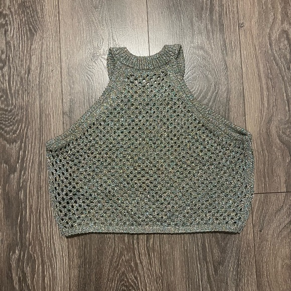 Sandro mesh crop top - Picture 3 of 4